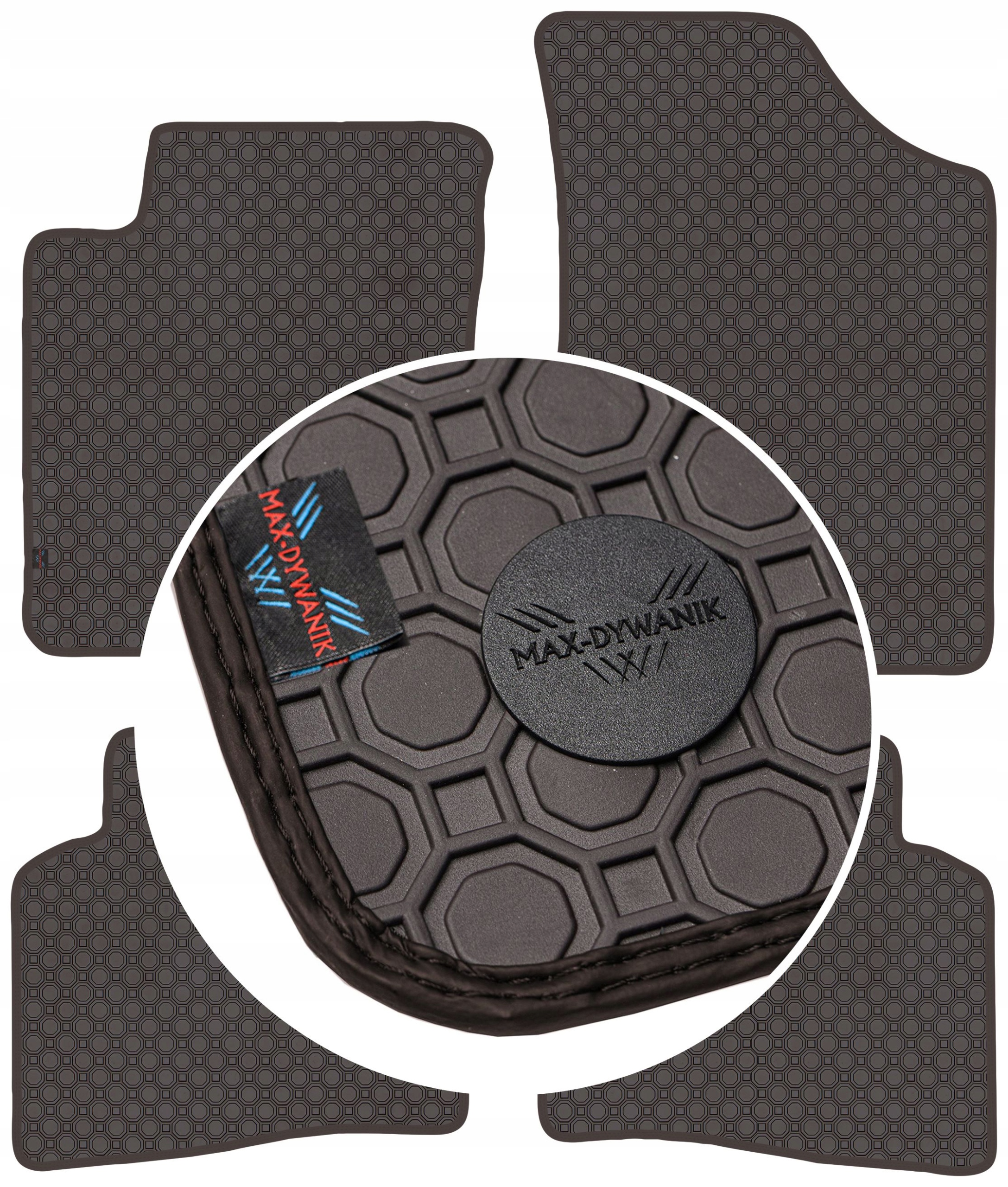 Kia Ceed I 2007-2010 Koberce Hnedé