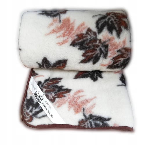 Vlnená deka 100 % Vlna Merynos Teplá deka na zimu 220/200 Javor