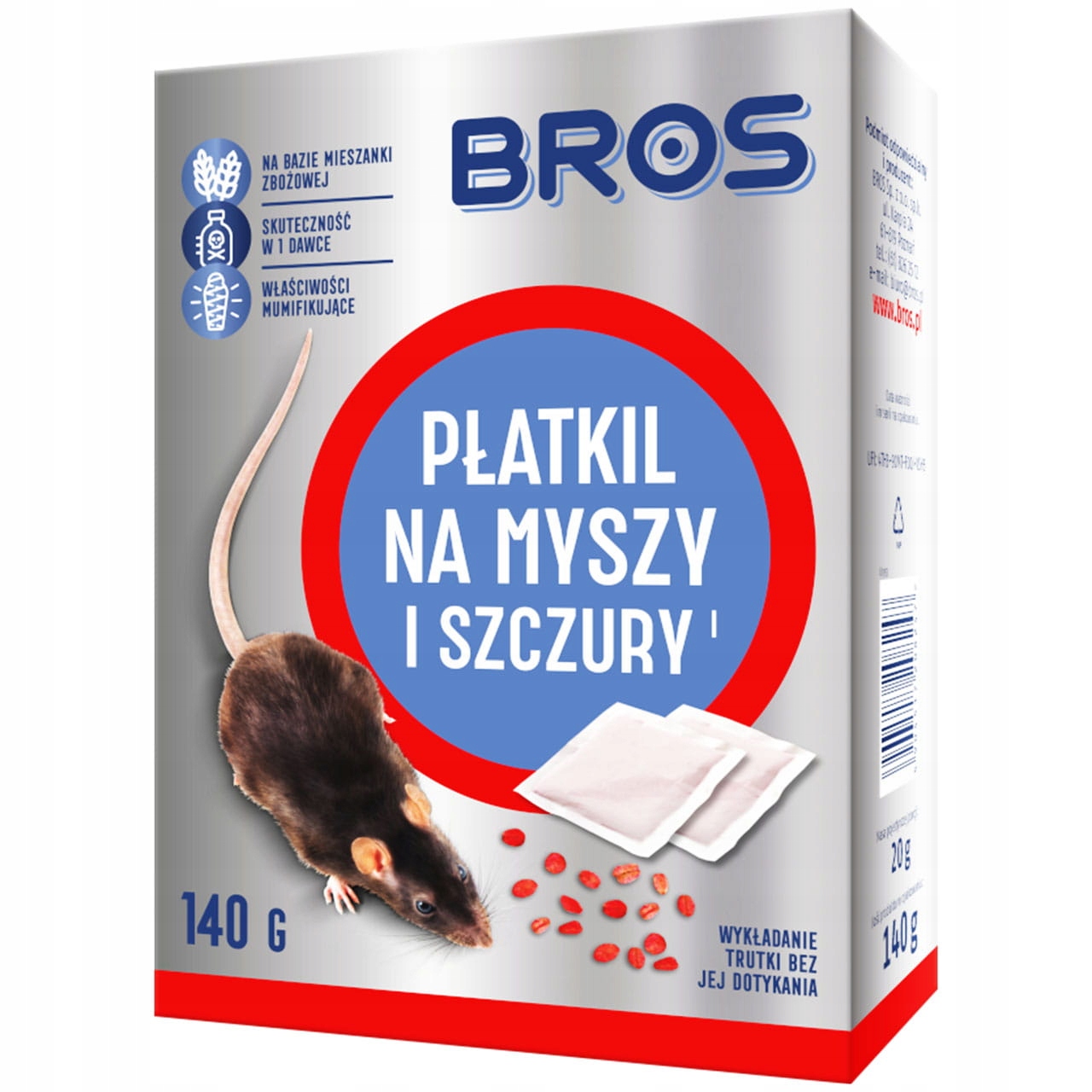 

Bros trutka na Myszy Szczury, płatki 140g