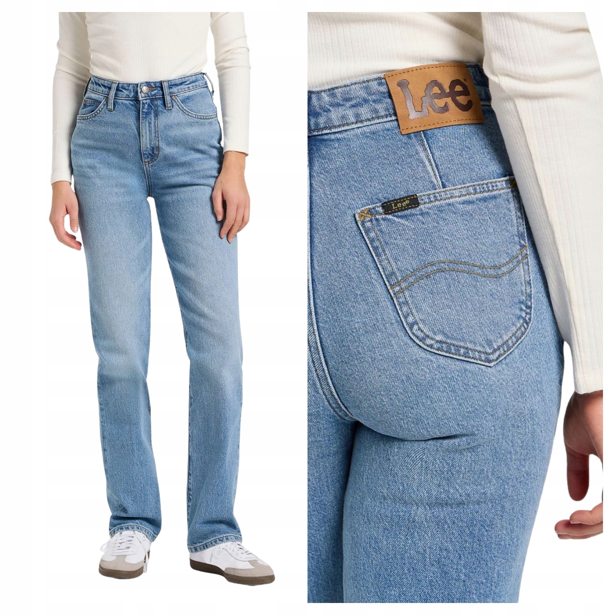 Dámské džínové kalhoty Lee June Calm Seas Bavlněné Denim W32 L31