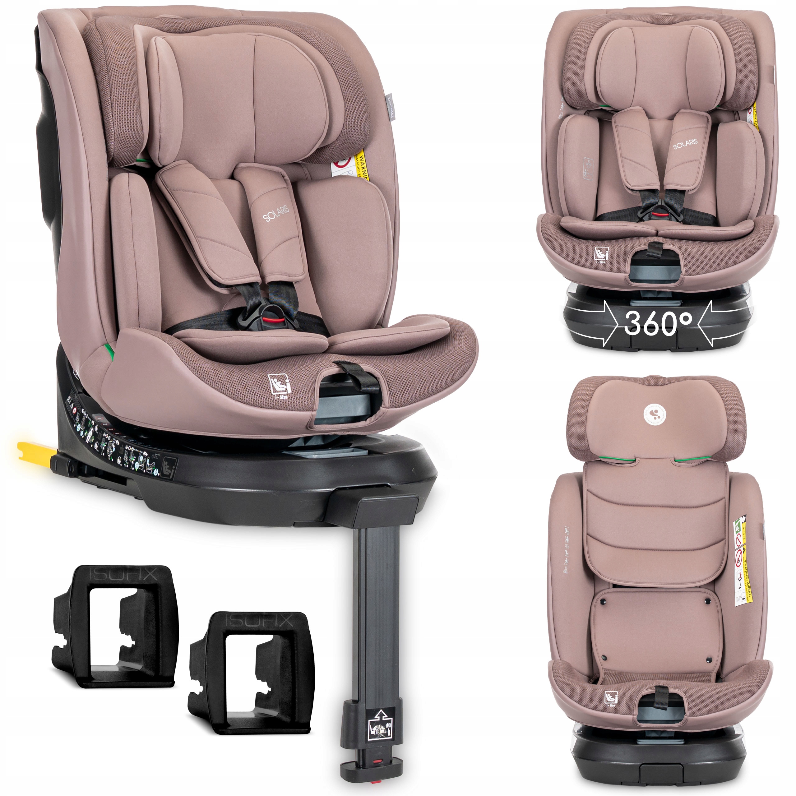 Fotelik Samochodowy Obrotowy z Nogą 0-36KG Isofix Lorelli I-size 40-150cm