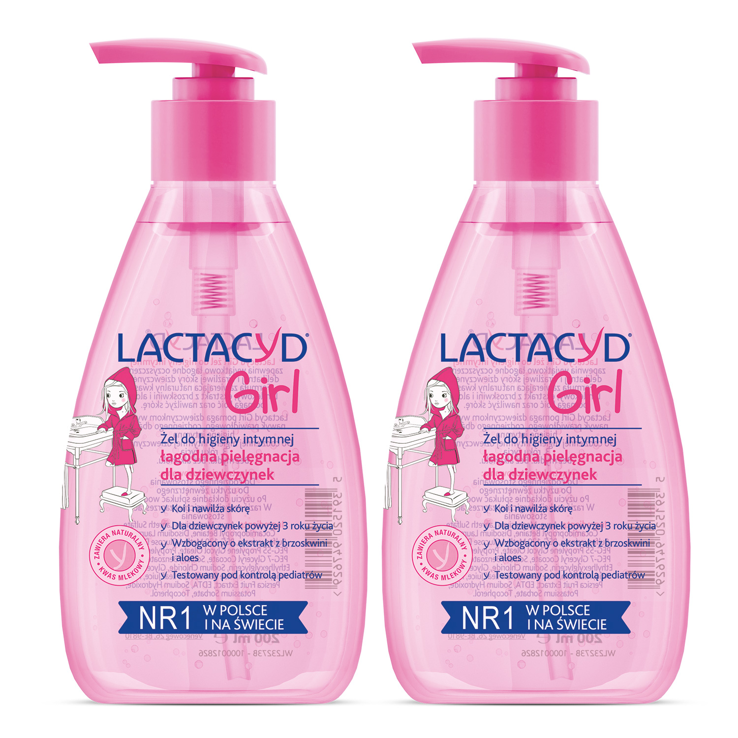

Lactacyd Girl Żel Do Higieny Intymnej x2