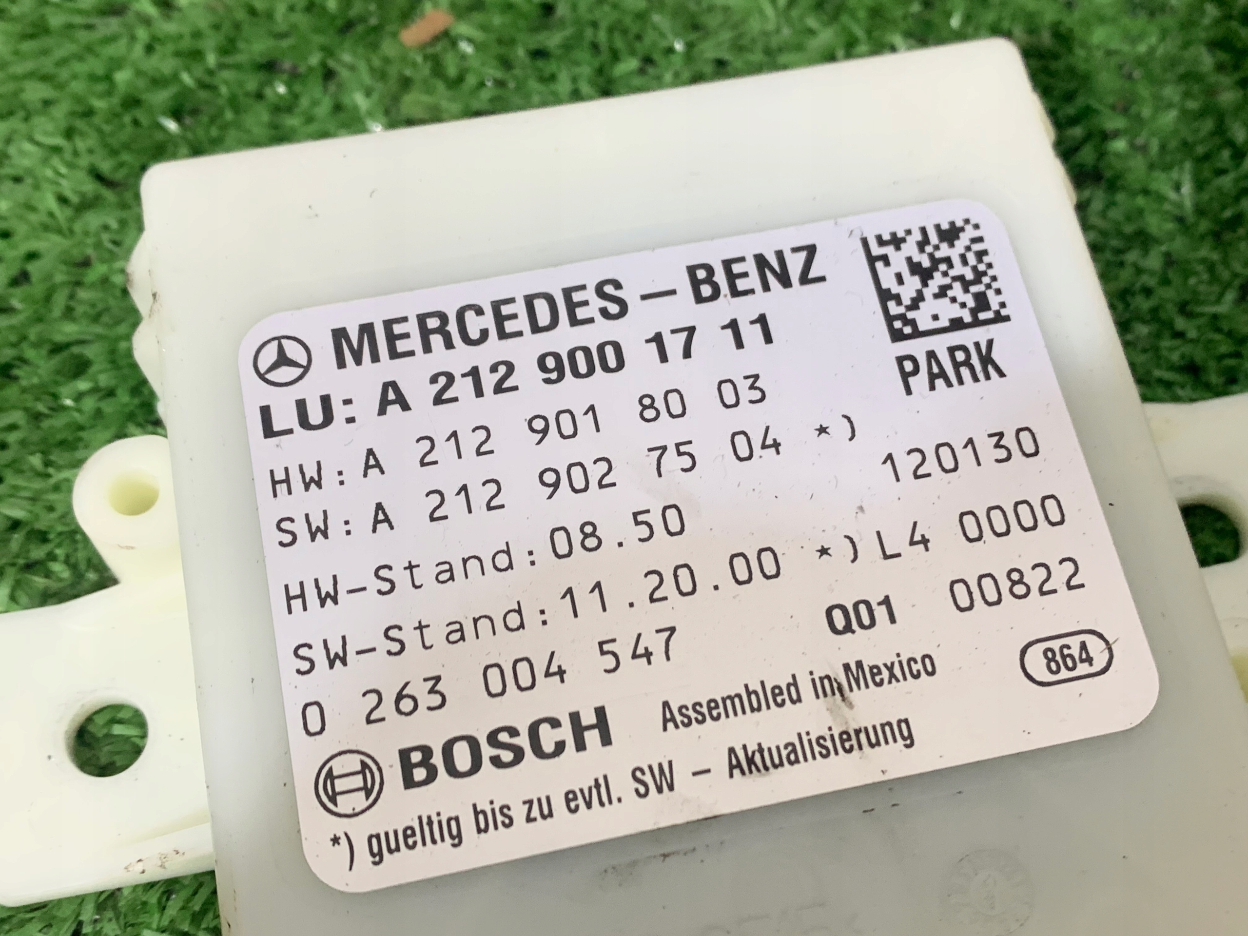 MERCEDES E-classe W212 module unité de commande électronique uce capteurs stationnement PDC A2129001711