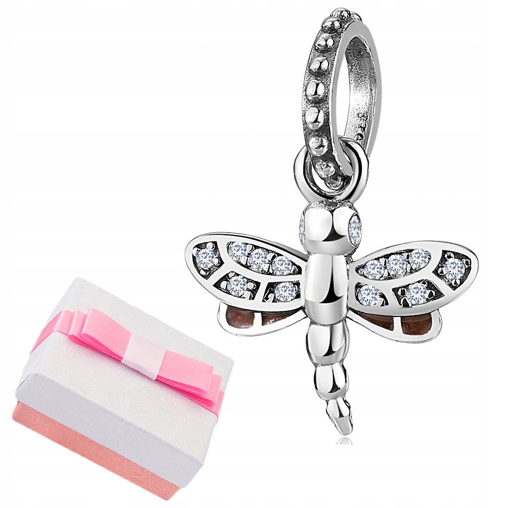 

Charms Zawieszka Srebrna 925 Ważka Bedas Koralik