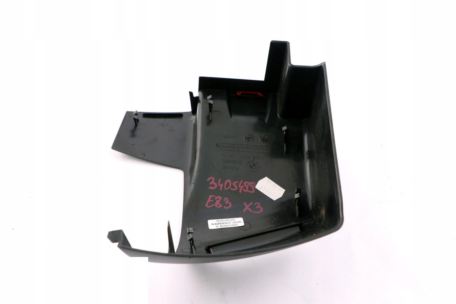 BMW E83 X3 защита корпус ремня левый зад 3400511