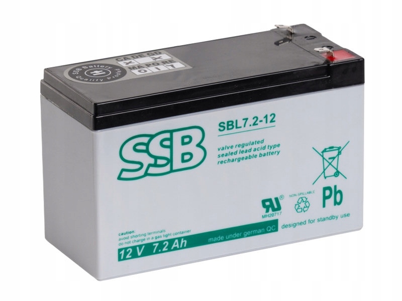 Agm Akumulátor 12V 7,2Ah faston 4,8 Ssb SBL7.2-12 1448