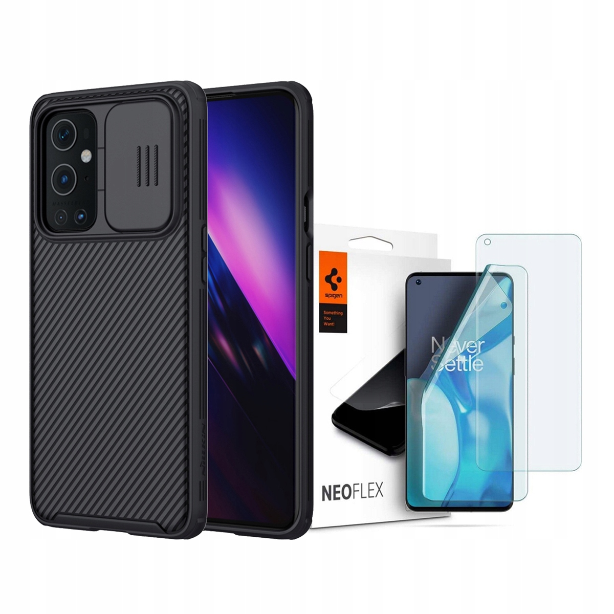 

Nillkin Etui Do Oneplus 9 Pro + 2X Folia Spigen