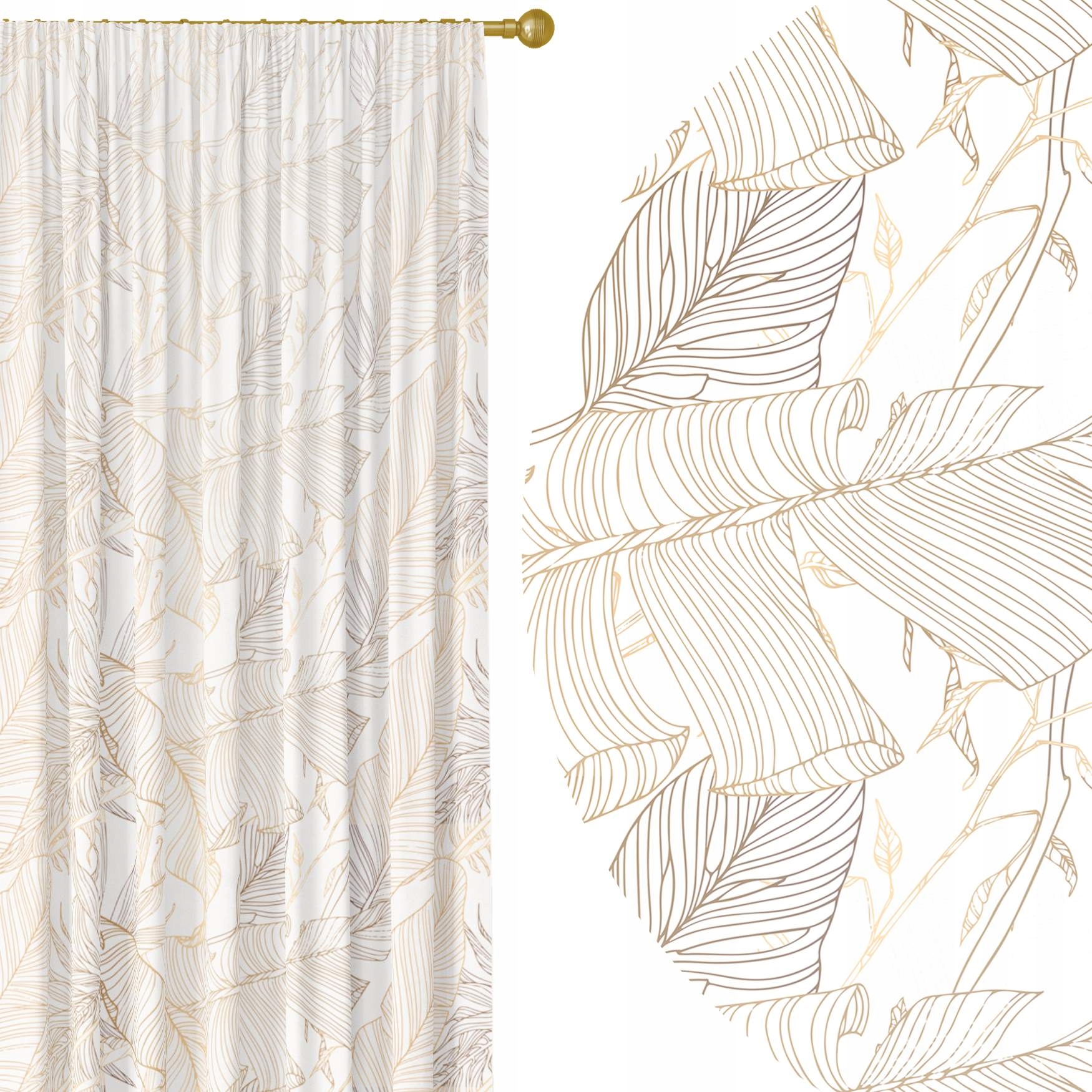 

Zasłony Gotowe Na Taśmie Zasłona Na Żabki 140x250