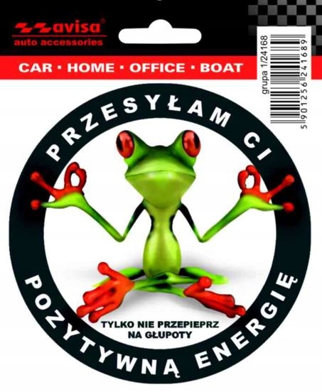 Naklejka Żaba-pozytywna Energia