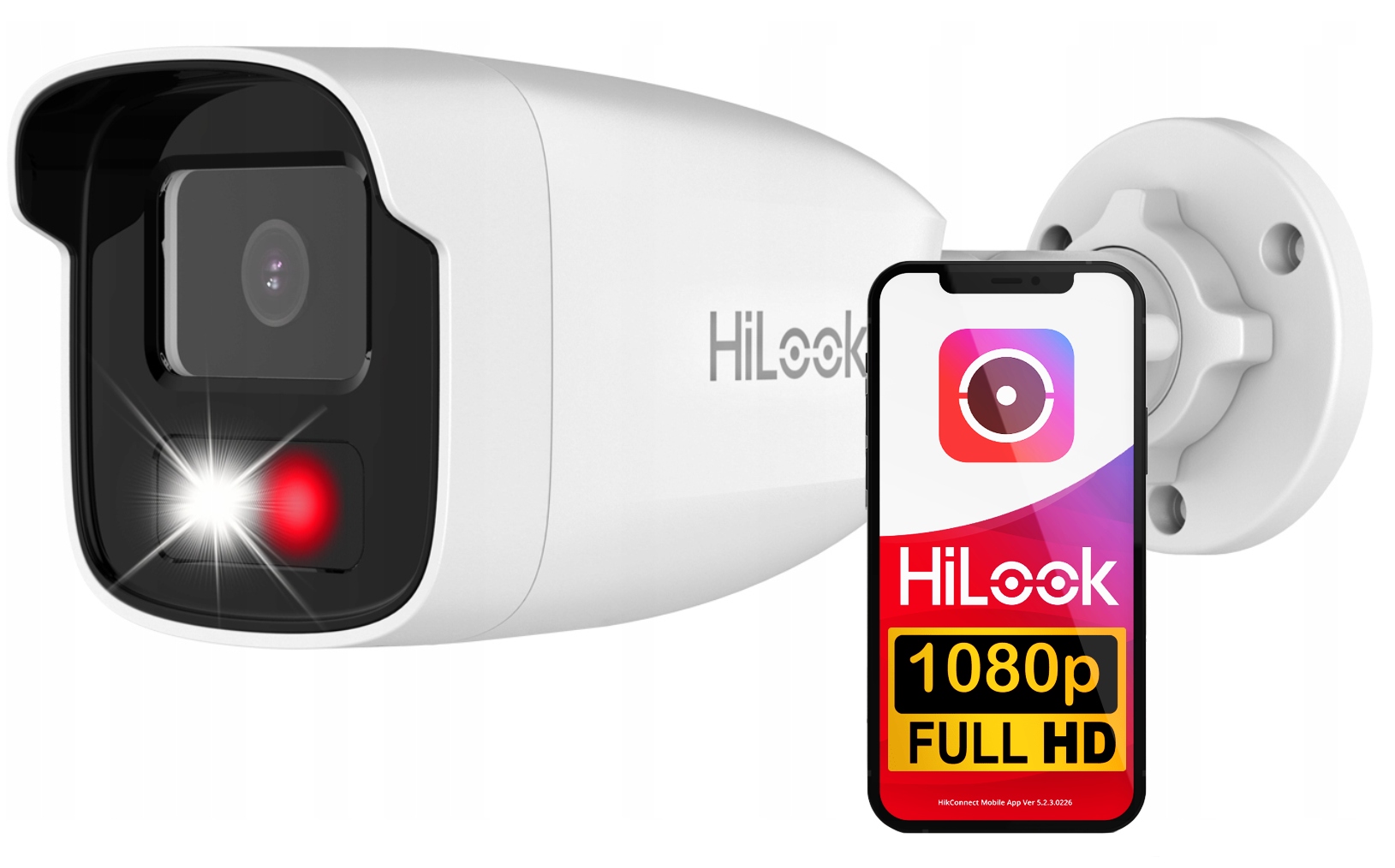 Venkovní Ip kamera IPCAM-B2-50DL Hybrid Light HiLook 2Mpx 4mm