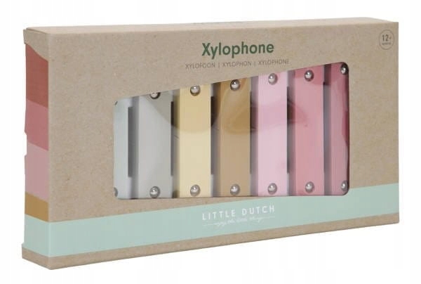 

Little Dutch Cymbałki z Pałeczkami Róż Drewno 1+
