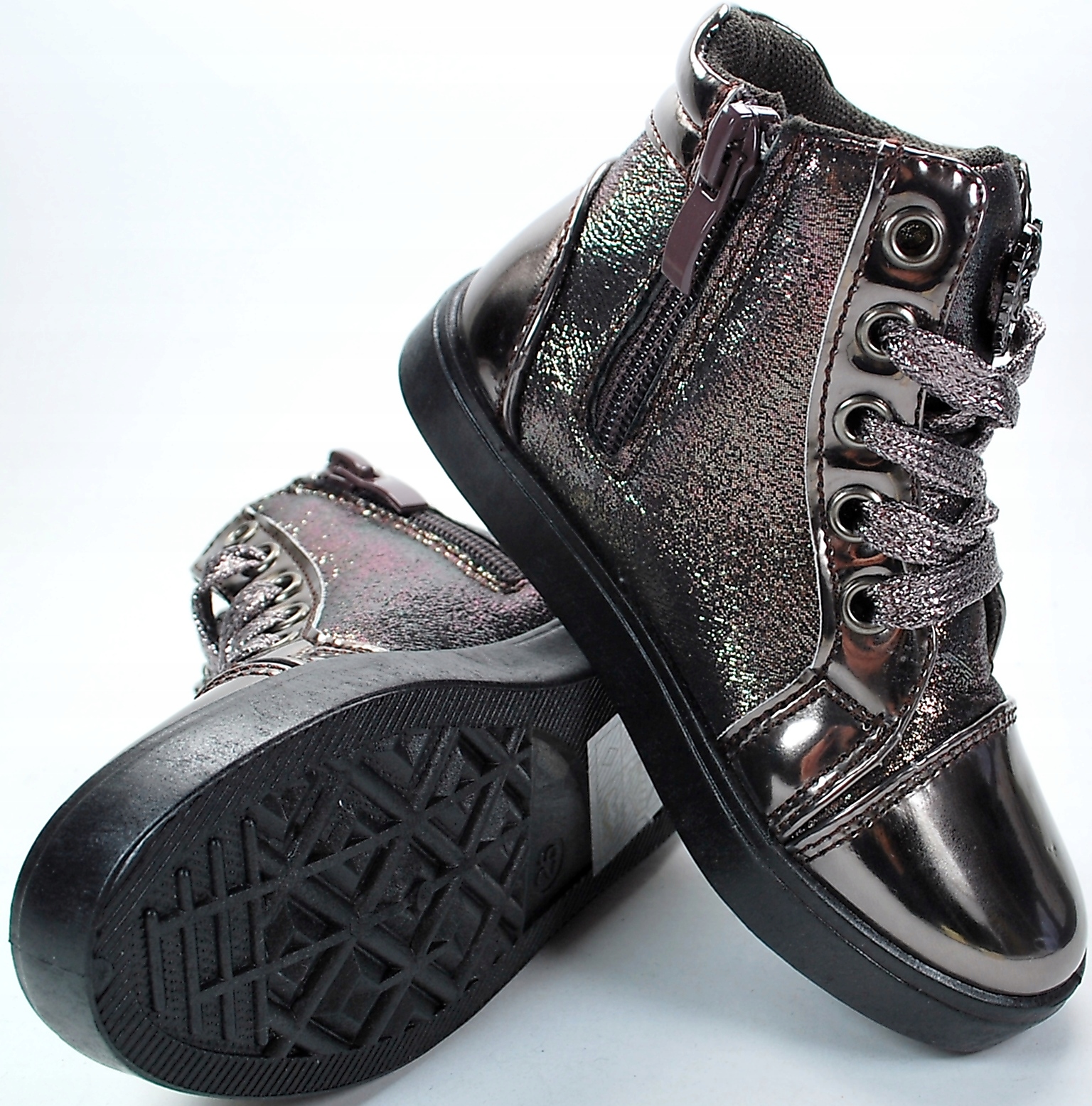 MIEDZIANE SNEAKERSY BOTKI TRZEWIKI suwak r 28 Bohater / Bajka brak