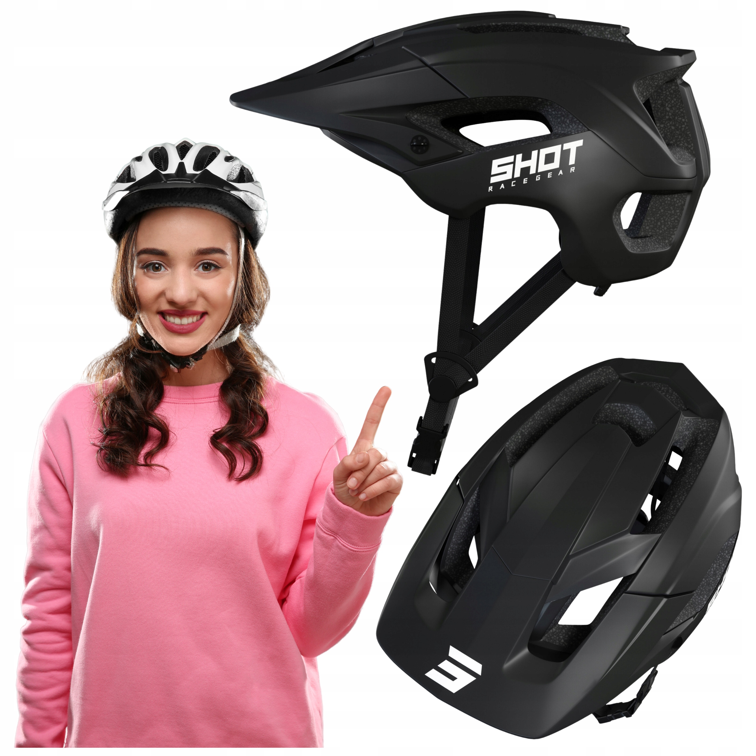 Mtb cyklistická přilba Shot Climb černá M