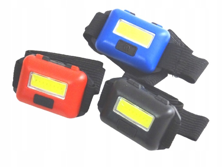 Latarka Czołowa Cob 3W Czołówka Lampka Led Ledowa