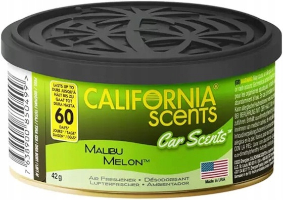 Puszka Zapachowa CALIFORNIA CAR SCENTS Malibu Melon 42g