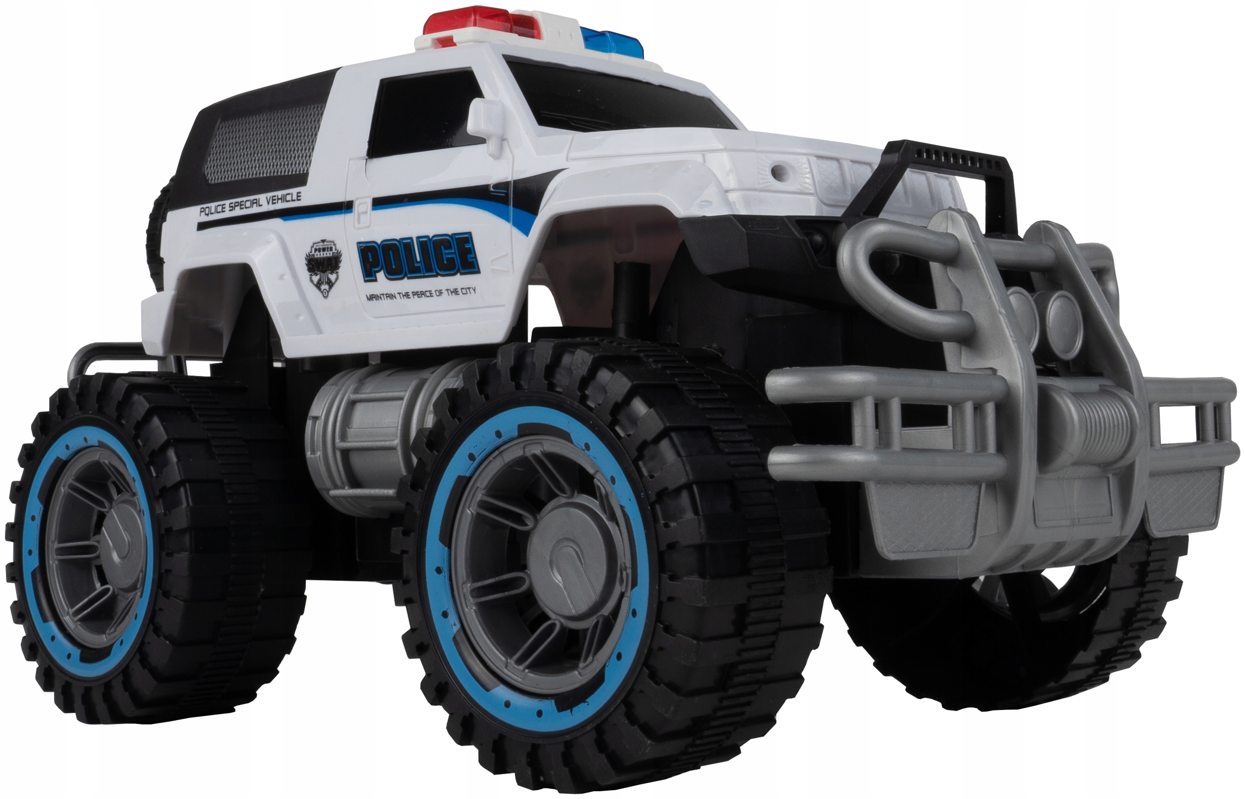 SAMOCHÓD POLICYJNY AUTO POLICJA Z NAPĘDEM RADIOWÓZ ZABAWKA DLA DZIECI Kolor dominujący wielokolorowy