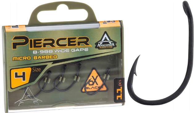 Haczyki Anaconda Power Carp C4 Micro Barb Rozm 2