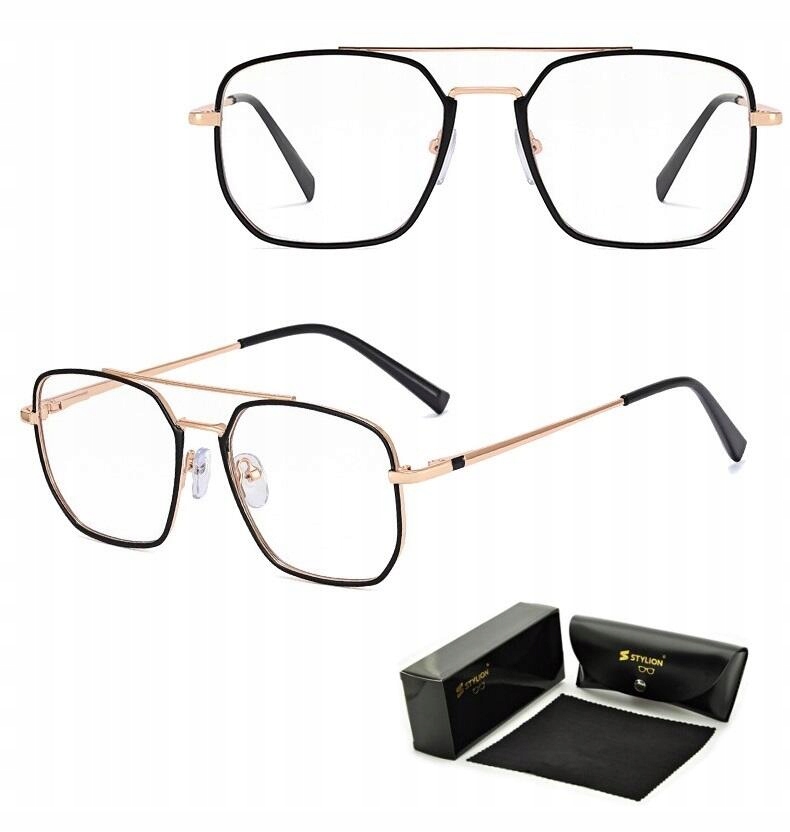 Brýle Bez Dioptrií pro Počítač Filtr Blue Light Gold