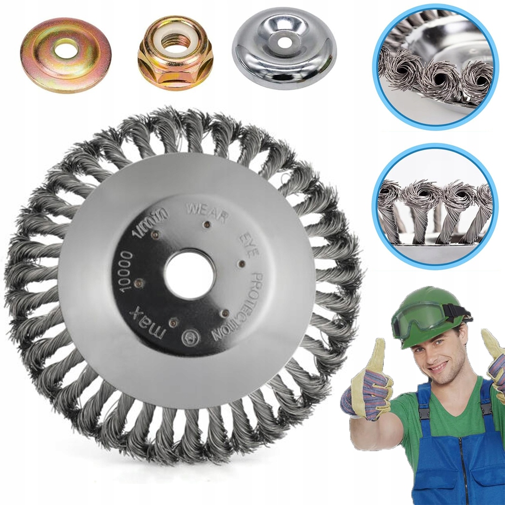 SZCZOTKA DO USUWANIA CHWASTÓW, SZCZOTKA DO PRZYCINANIA, SZCZOTKA DRUCIANA