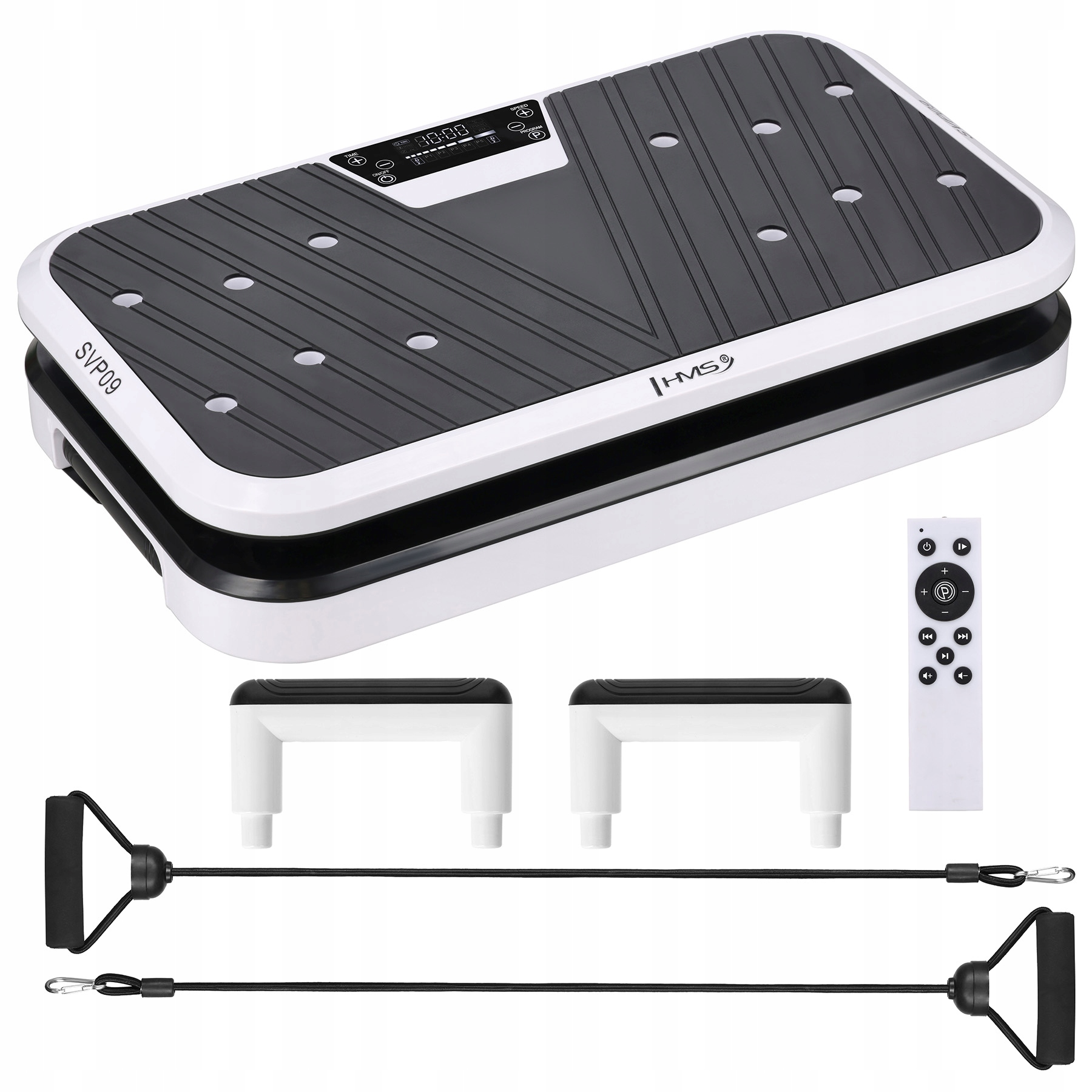 Platforma wibracyjna Hms SVP09 Bluetooth Masażer Podpórki do pompek gumy