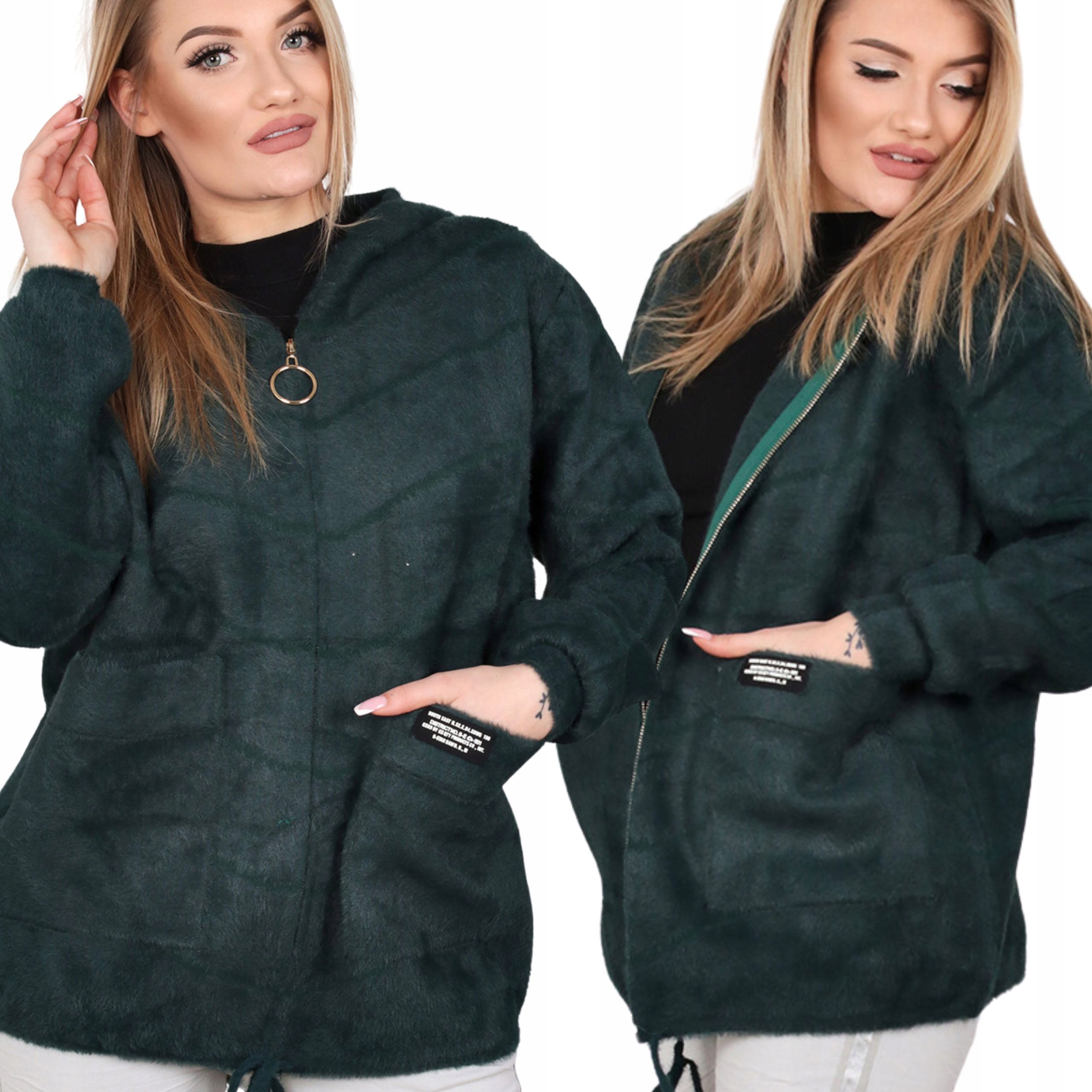 Kurtka Bluza Sweter Alpaka Damska Kobieca Kaptur Sport Ciepła But Ziel 2142