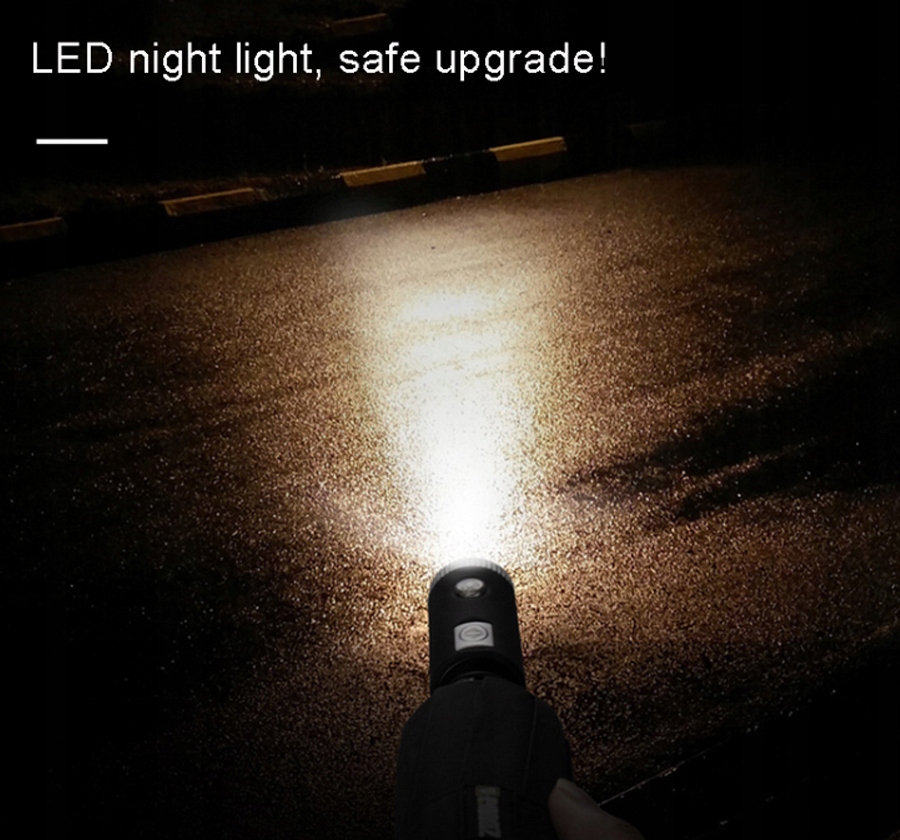 Parasol automatyczny Xiaomi Automatic LED NOWOŚĆ Kolor bezbarwny