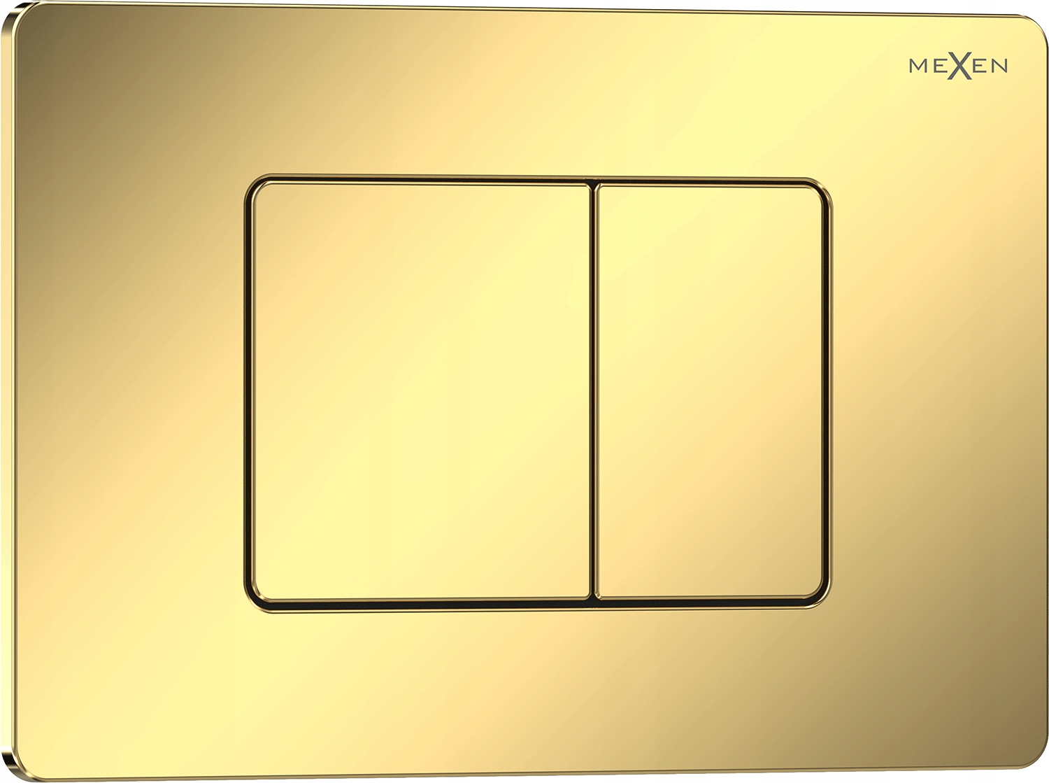 Mexen Tex 05 Tlačítko Na Wc Stojan Nerezová Ocel Zlatý Šampaňský Záblesk