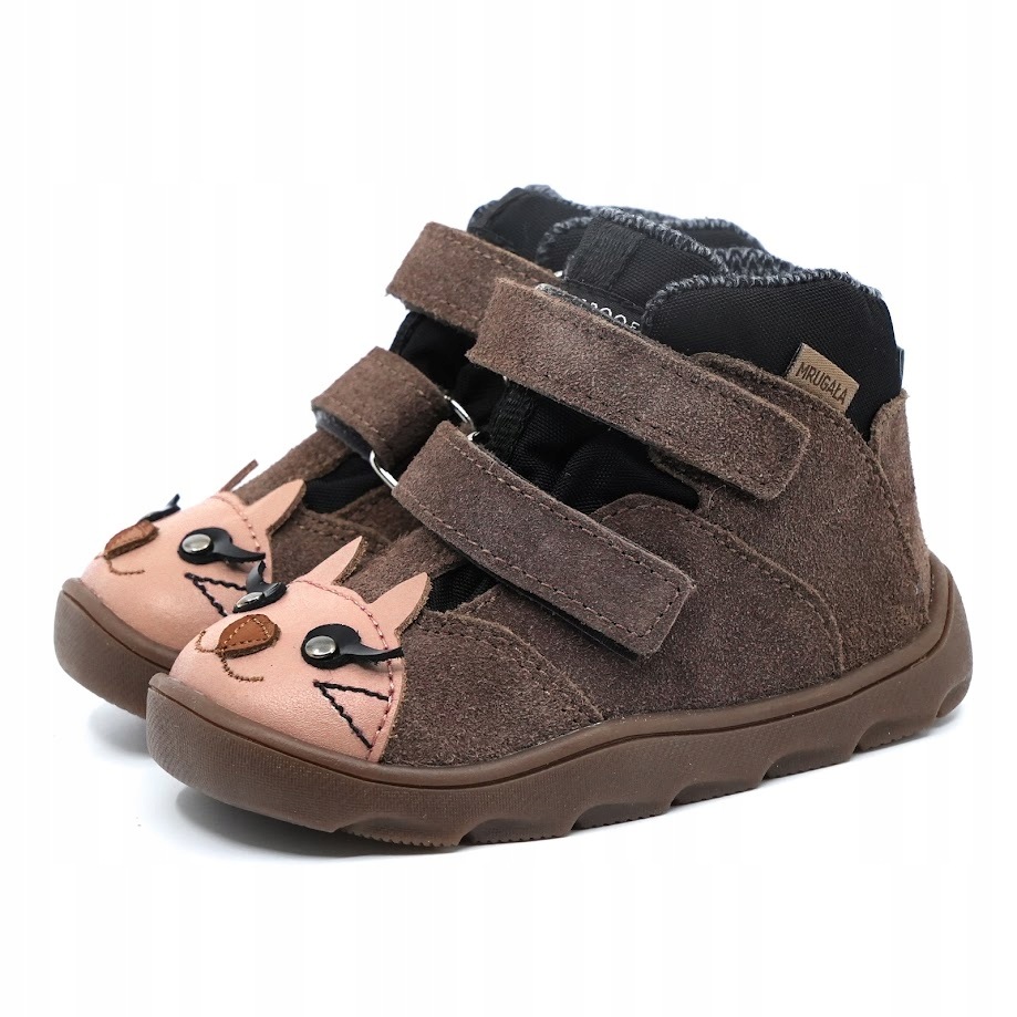 Mrugała Neko 6224/6-84 Barefoot Kitty Grey Te-por na rzepy roz.28