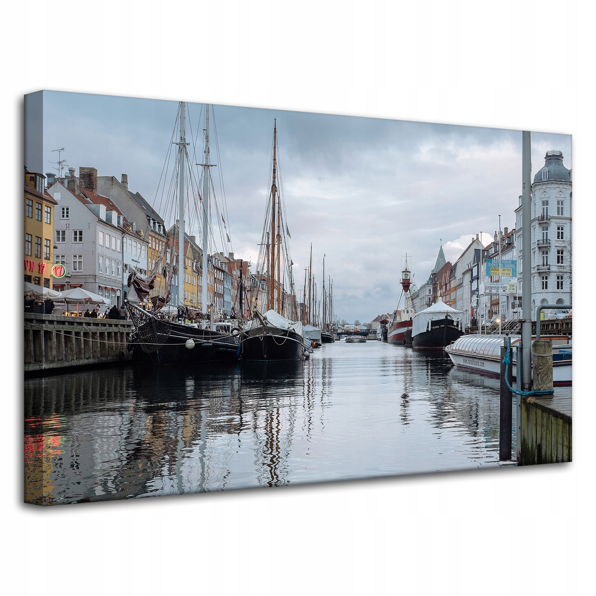 Obraz Canvas Architektura Kodaň kanál 80x50 cm