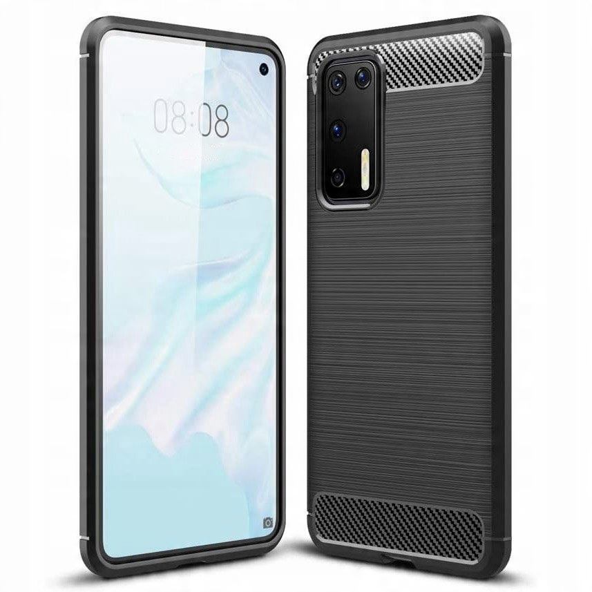 

Carbon Case etui pokrowiec Do Huawei P40 czarny