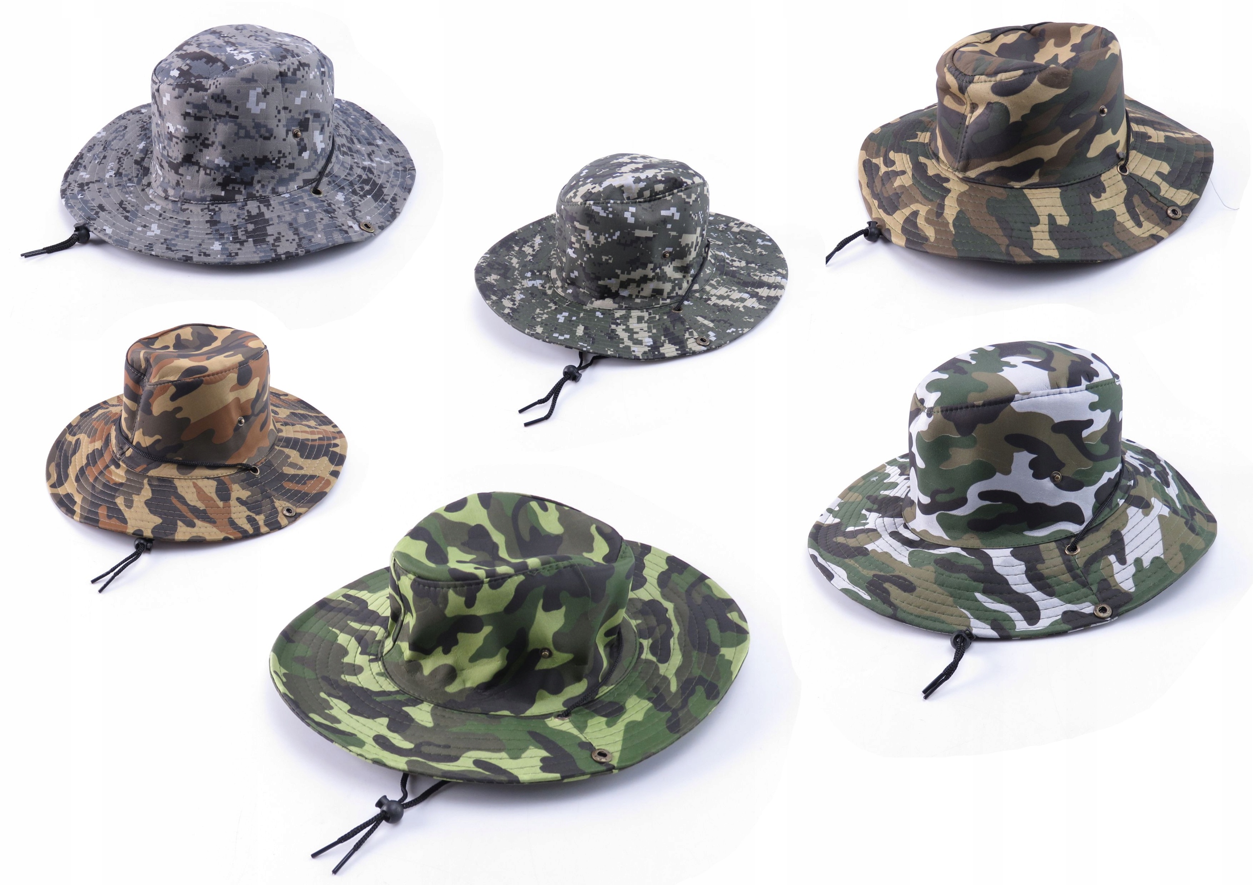 KAPELUSZ KOWBOJSKI MATERIAŁOWY MORO Marka bez marki