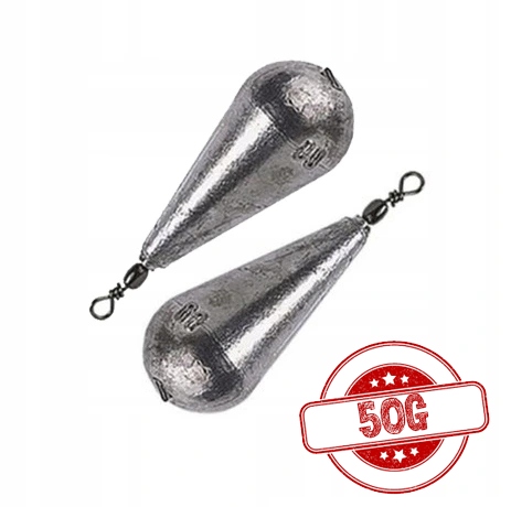 

Ołów Ciężarki z krętlikiem Łezki 50 g x 2 sztuki