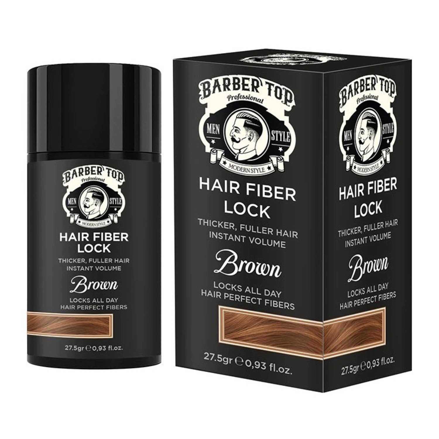 Barber Top Włókna Do Włosów Brązowe 27,5 g