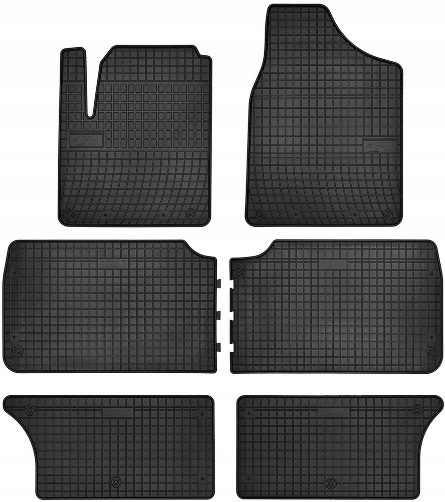 Gumové rohože pre Ford Galaxy MK1 7 osobové 1995-2006 čierne
