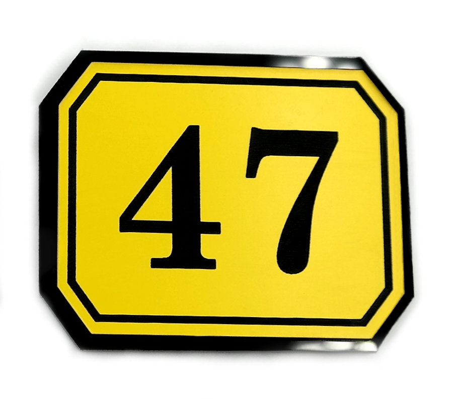 numerki NUMEREK NA DRZWI hotel 5x4 + PLEKSI 10 szt