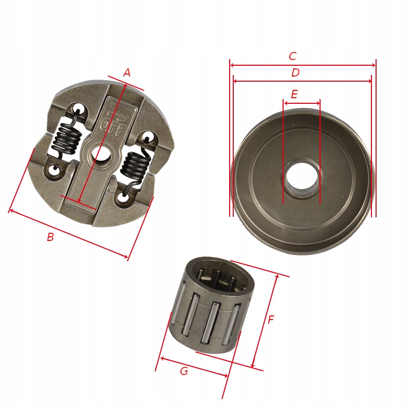 BĘBEN KOSZ SPRZĘGŁO ZESTAW PIŁA GAŁĘZIÓWKA 2500 Marka Mar-pol