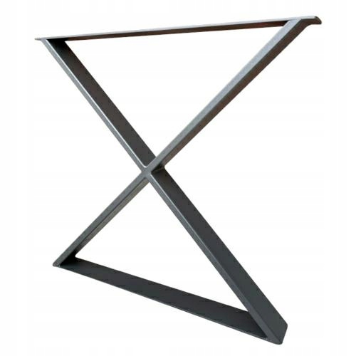 Noha k stolu X kovová Grafitová 72x78 cm Italy