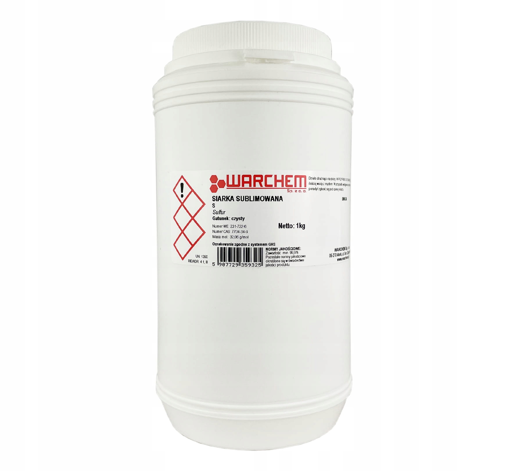 

Siarka Sublimowana czysta 1kg