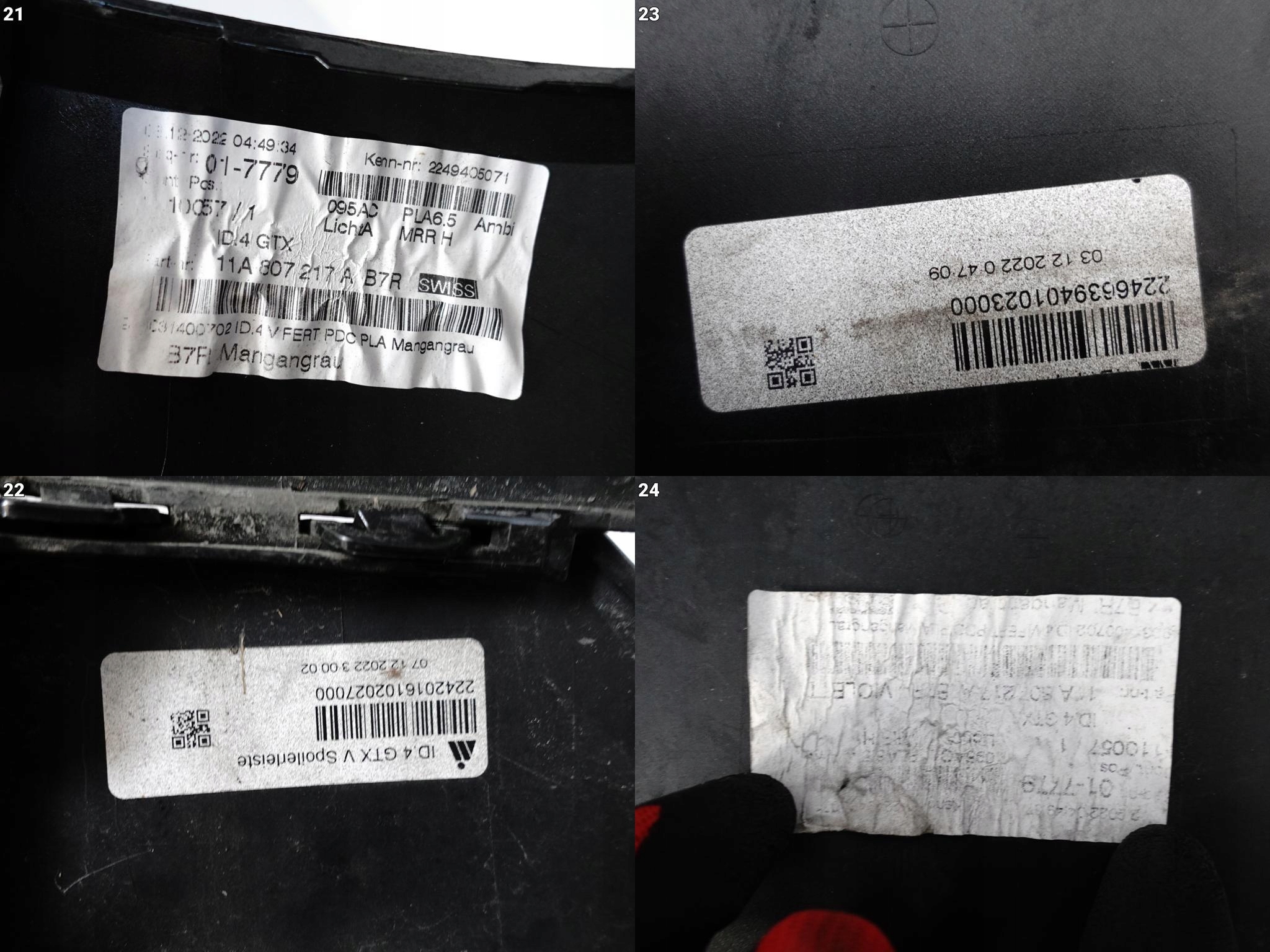 VW ID4 ID.4 GTX 11A 20- nárazník SPOILER maska předek (PDC)