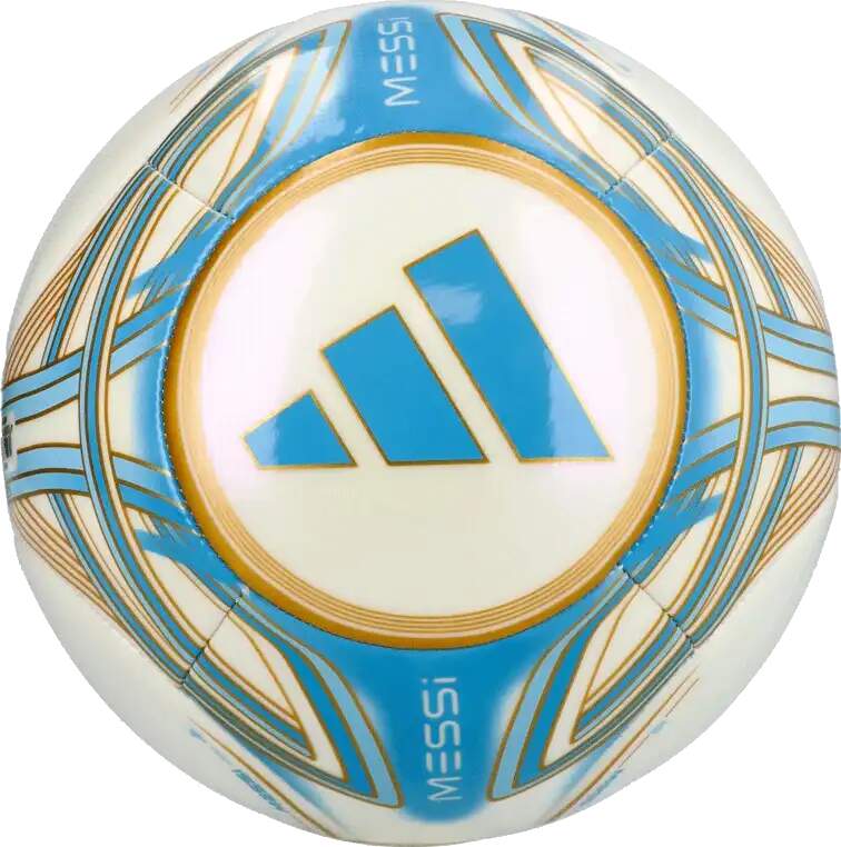 Fotbalový míč Adidas Messi Club velikost 4 bílo-blankytný