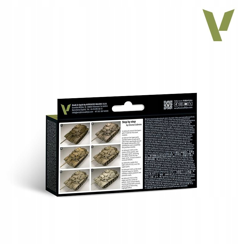 Vallejo: 71.209 Model Air Afv Americké Moderní Pouštní Barvy (6X18 ML)