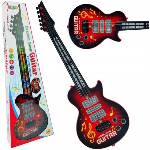 GITARA ROCKOWA DZIECI ŚWIECI GRA STRUNY INSTRUMENT