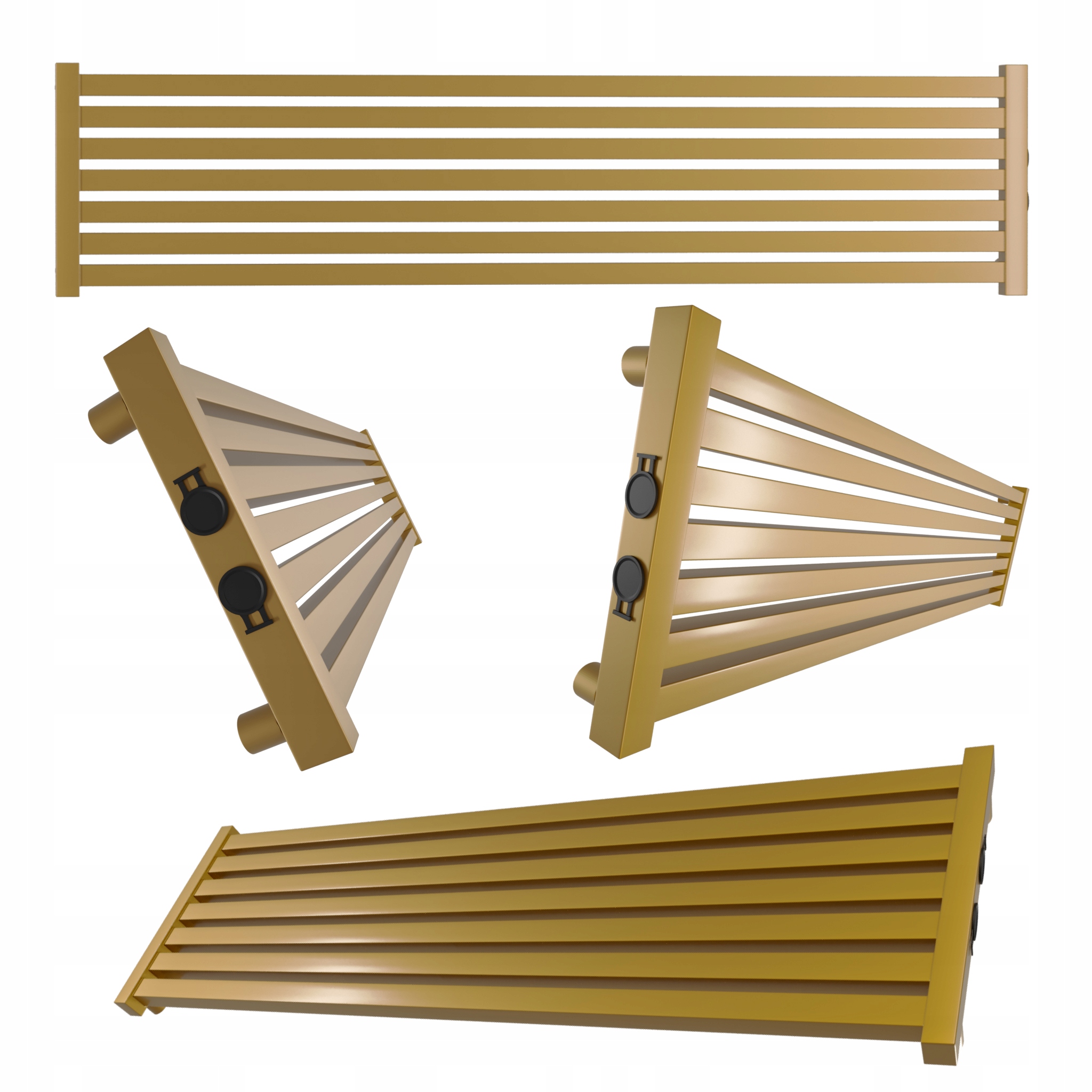 Dekorativní radiátor úrovně Radiator 140x32 Tmavý Antik