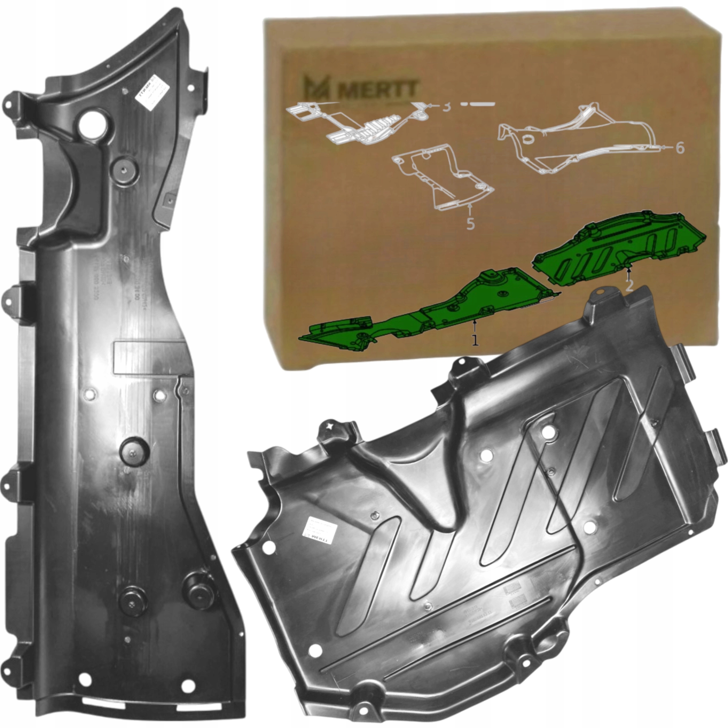 Krytky Podvozku Zadní Přední Levý spodní Mercedes Gle W167 Gls X167 2019+