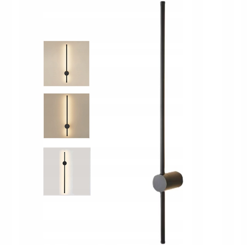 Lampa Kinkiet Led Długa Nowoczesna Ściana Loft Barwa Ciepła 6W Wewnętrzna