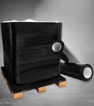 FOLIA STRETCH 1,5kg CZARNA KRYJĄCA MOCNA XL Waga netto folii 0.9 kg