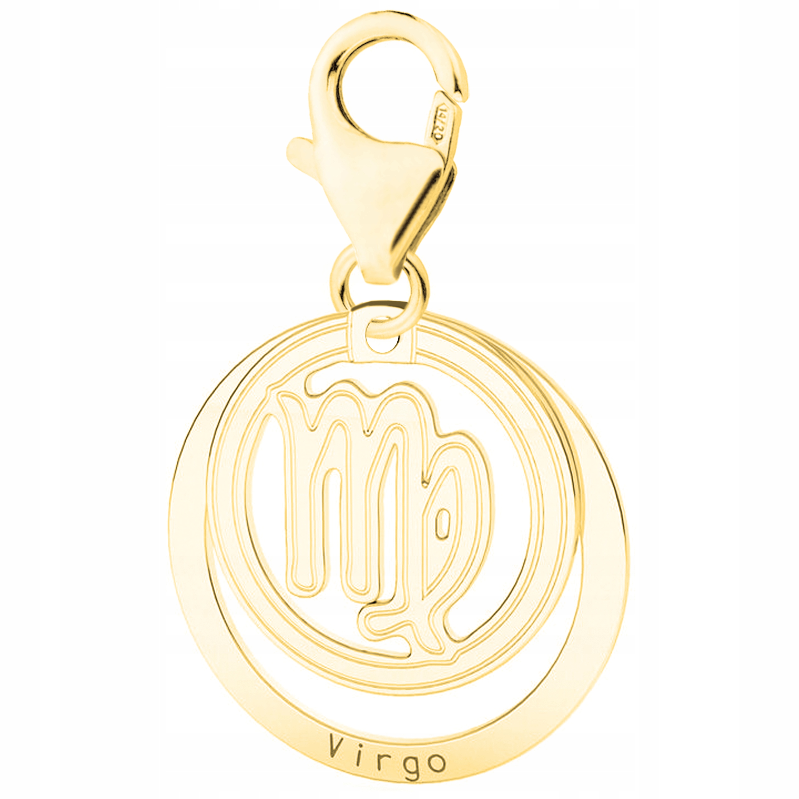 Zlatý přívěsek se znamením zvěrokruhu Panna Panna Stříbro 925