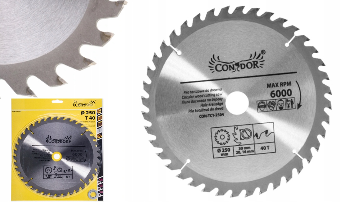 PIŁA TARCZOWA DO DREWNA 250x30 40T WIDIOWA Marka DRL
