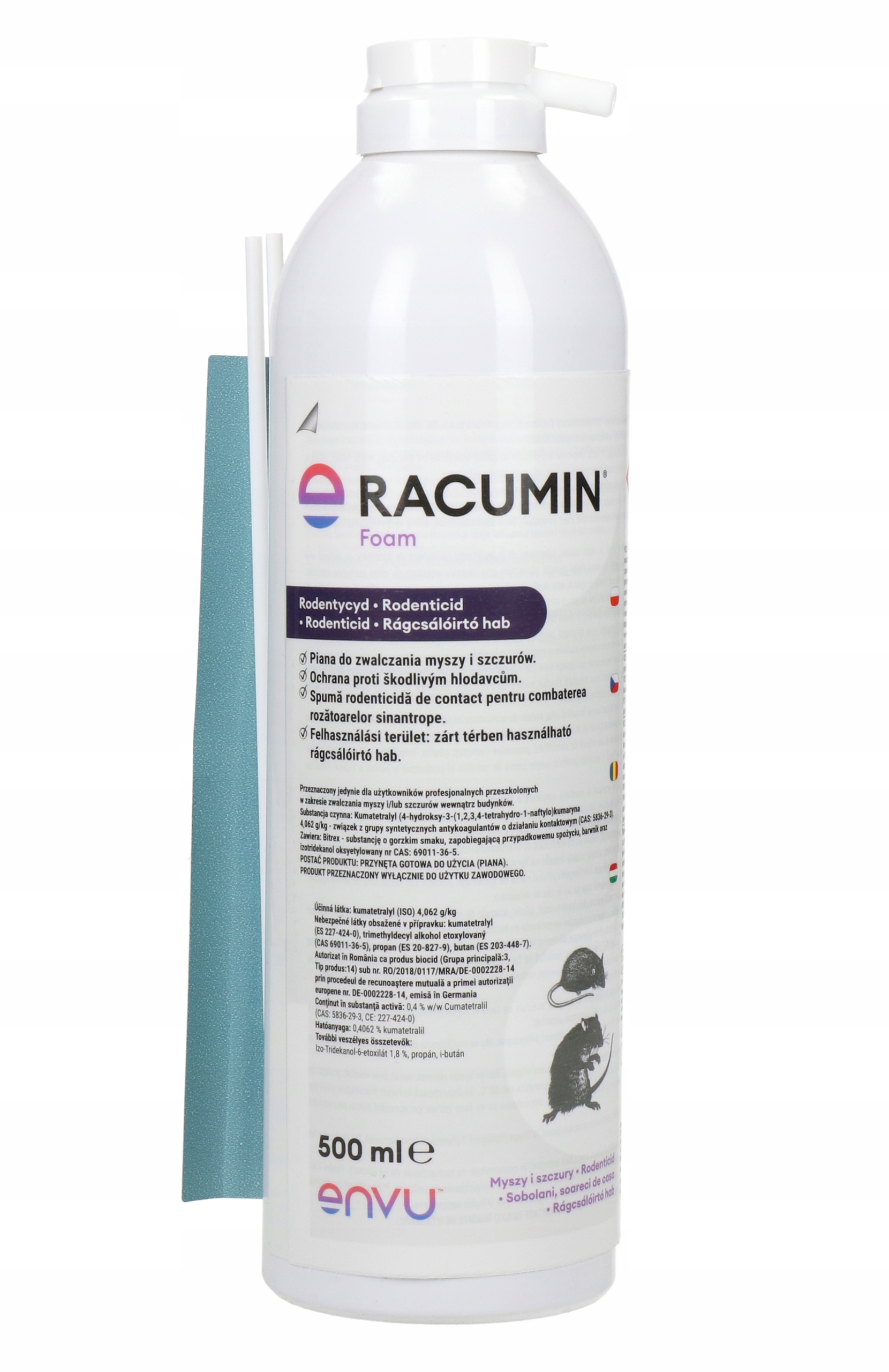 Trutka Środek Na Myszy Szczury Gryzonie Pianka Racumin Foam Bayer 500ML