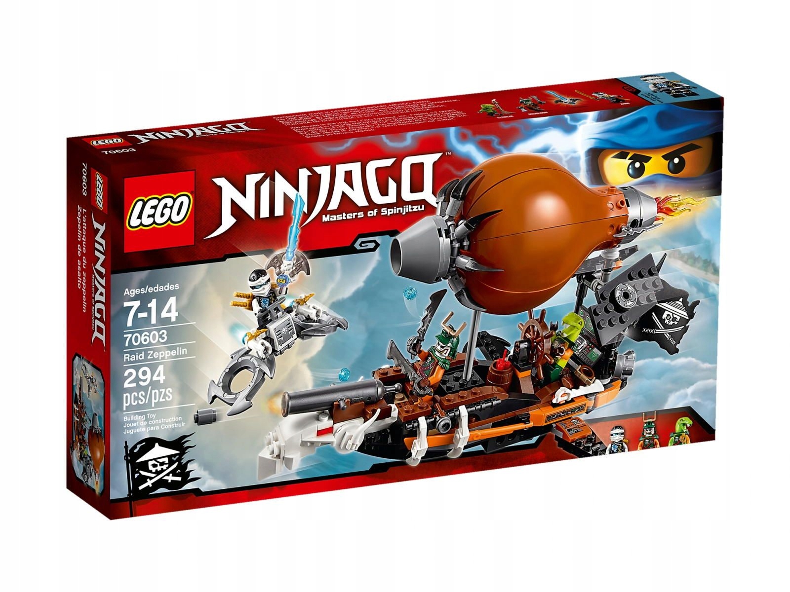 Lego Ninjago Pirátský Vzducholoď Unikát Nová Sada 70603